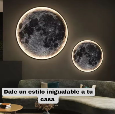 Lampara de pared luna