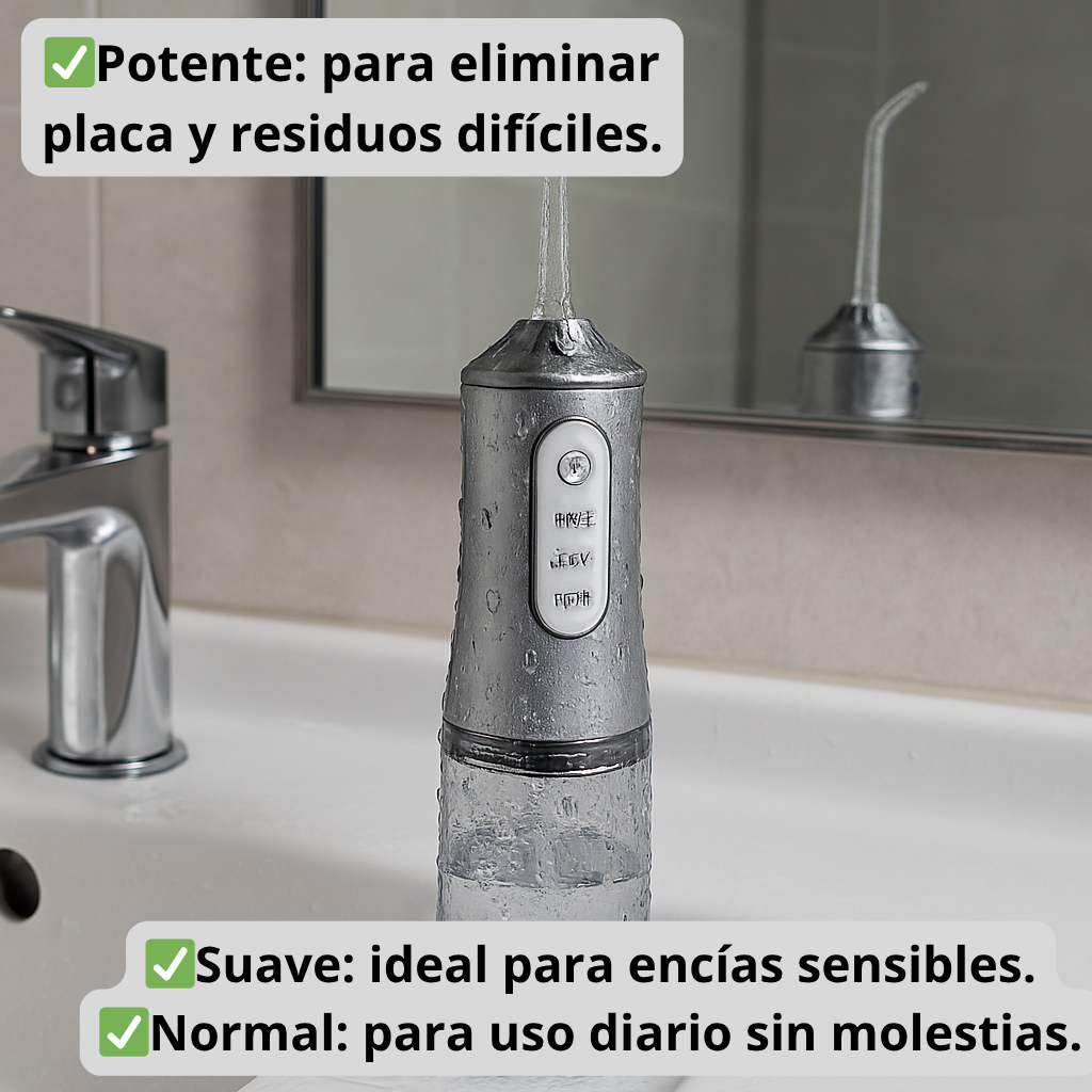 Irrigador bucal recargable usb-Elimina el mal aliento + Envió gratis