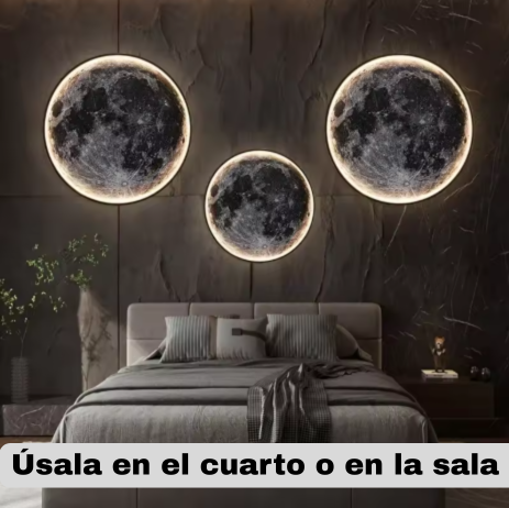 Lampara de pared luna